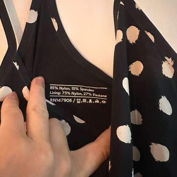 Outdoor Voices Black and White Polka Dot Dress - Picture 4 of 5